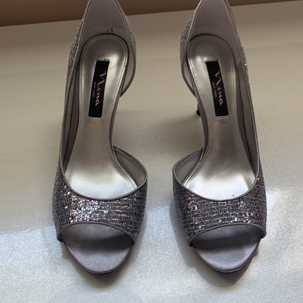 Shoes that sparkle! Worn once. Comfortable. Nina- 8.5